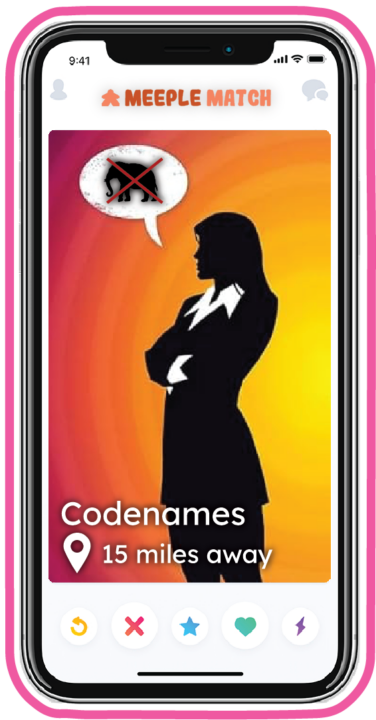 Dating Profile - Codenames A dating profile for the board game Codenames.
