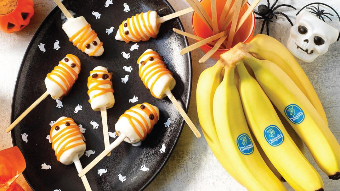 Banana treats for a Halloween party.